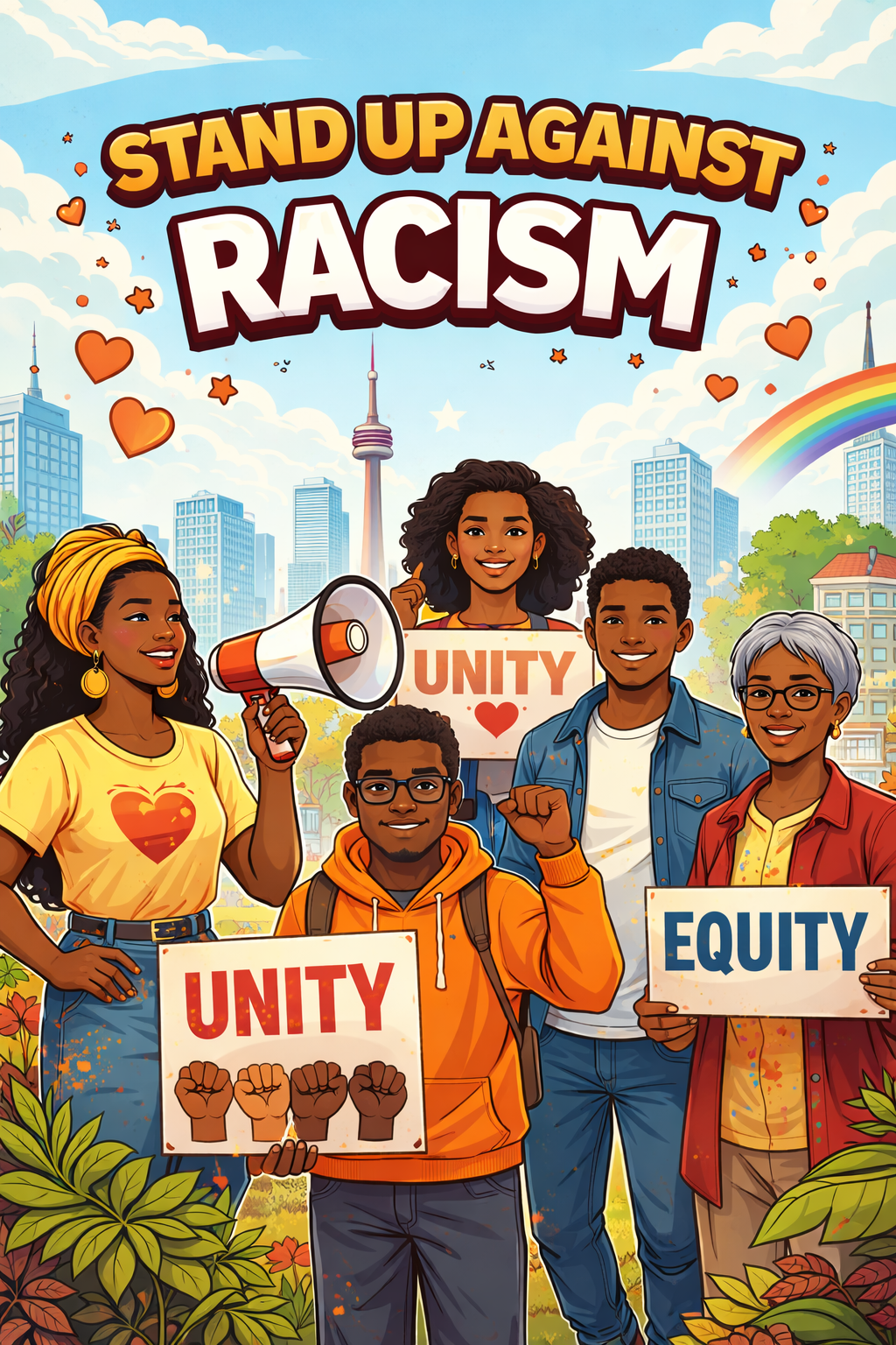 Community members in anti-racism education and dialogue session